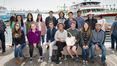 Economics students travel to LA port