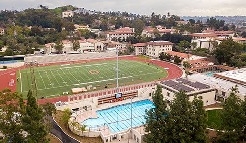 View from north of campus