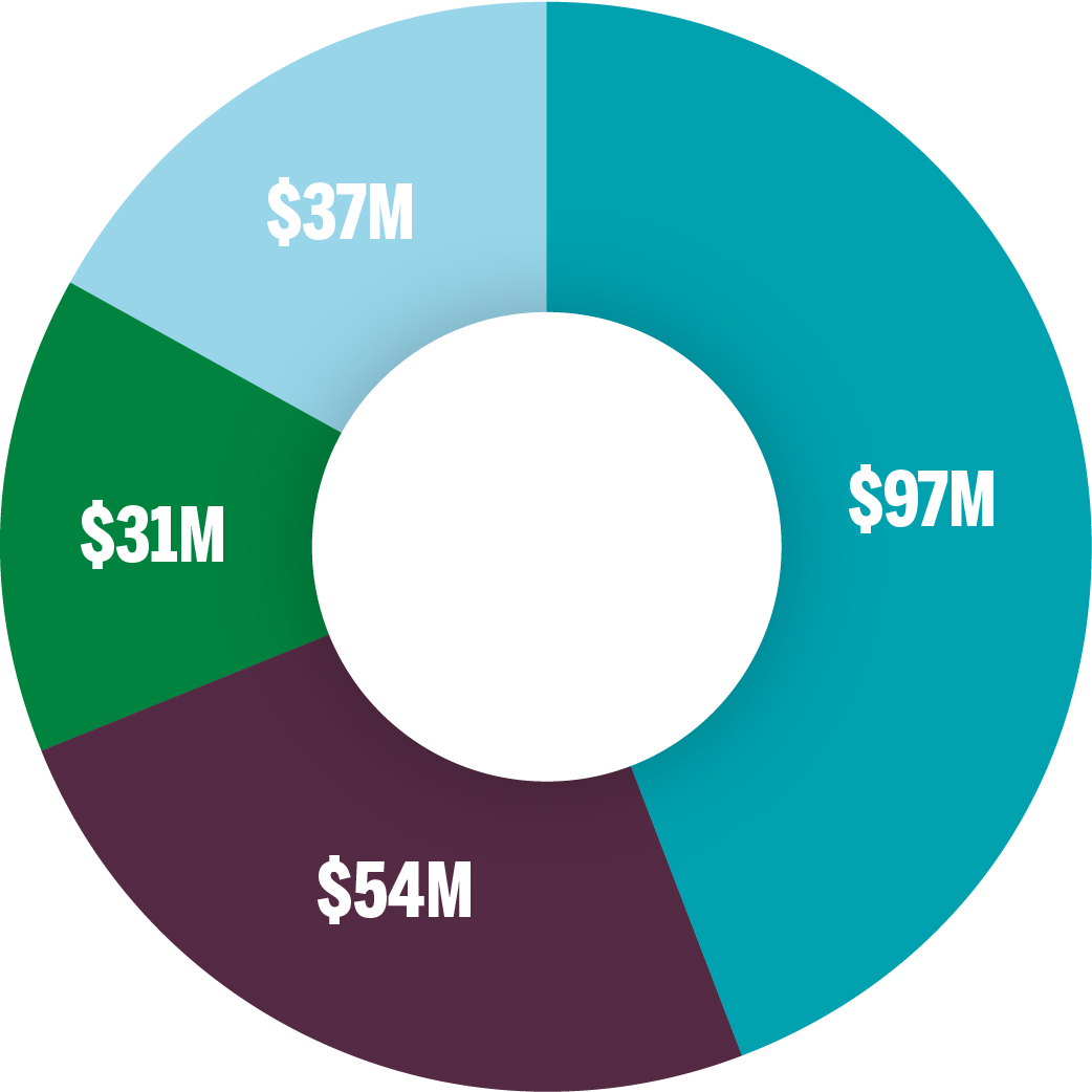 Chart of campaign monetary goals