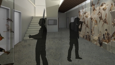 A rendering of the new Anderson Center on campus